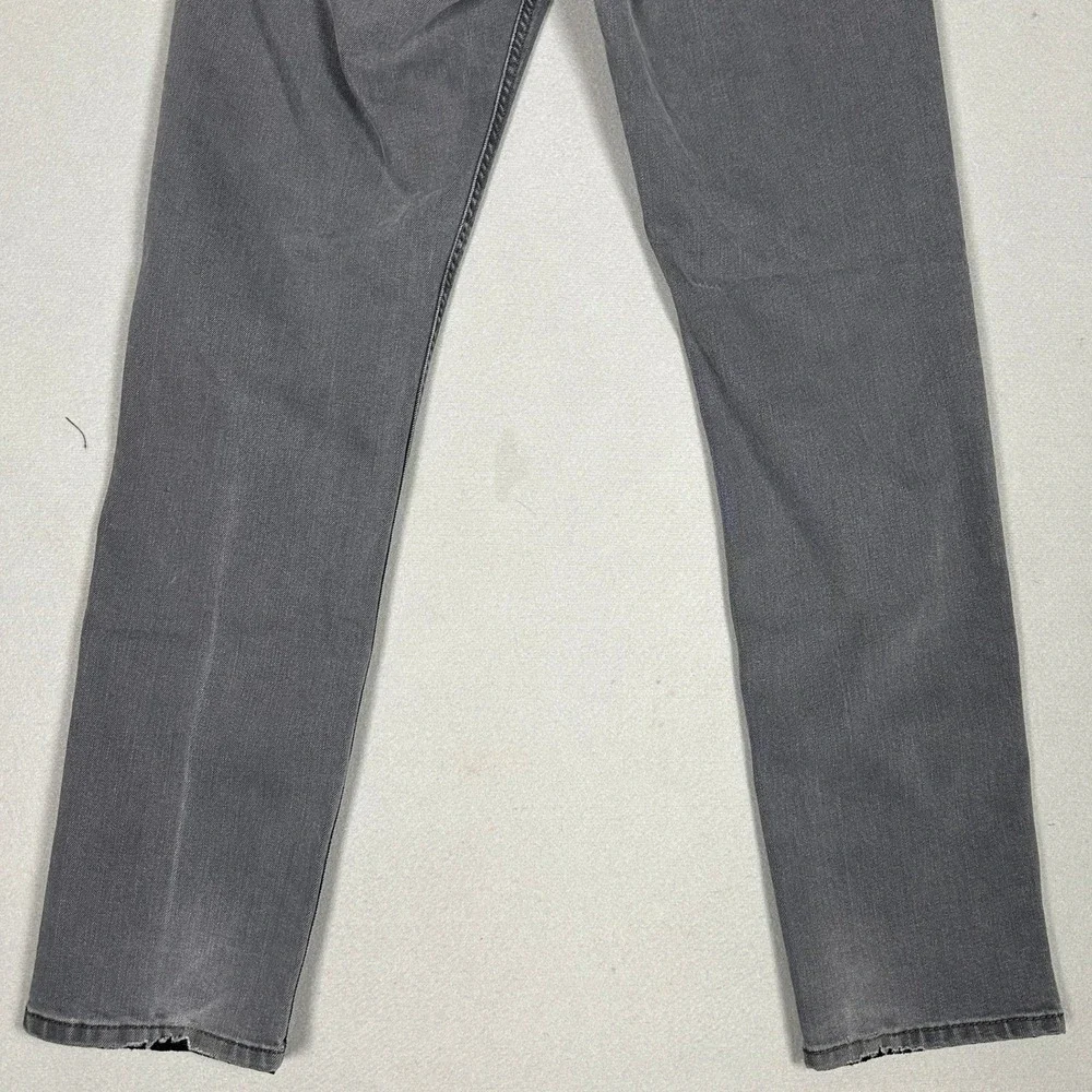 Levis 541 Jeans Mens 32X34 Charcoal Grey Athletic Taper Red Tab Stretch Denim